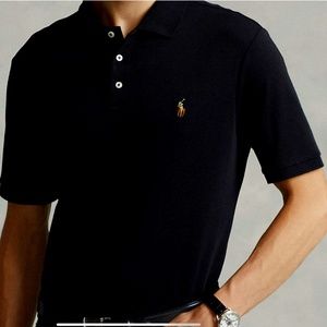 Brand new Ralf Lauren Polo, athletic fit in deep black. Never worn.